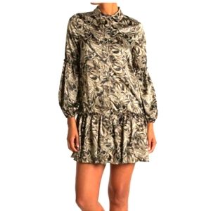Paisley Printed Mini shift Dress sz 4 Laundry by Shelli Segal